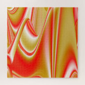 Liebe und Gold Abstrakt 3D Rainbowart Puzzle (Horizontal)