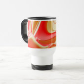 Liebe und Gold Abstrakt 3D Rainbowart Reisebecher (Vorderseite Links)