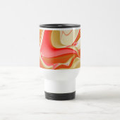 Liebe und Gold Abstrakt 3D Rainbowart Reisebecher (Mittel)