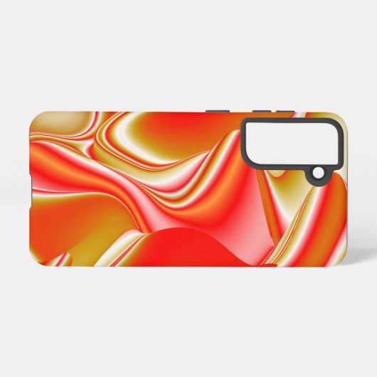 Liebe und Gold Abstrakt 3D Rainbowart Samsung Galaxy Hülle (Rückseite (Horizontal))