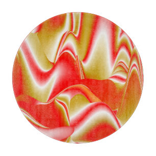 Liebe und Gold Abstrakt 3D Rainbowart Schneidebrett