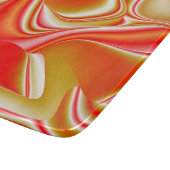 Liebe und Gold Abstrakt 3D Rainbowart Schneidebrett (Ecke)