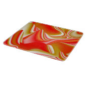 Liebe und Gold Abstrakt 3D Rainbowart Schneidebrett (Ecke)