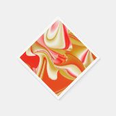 Liebe und Gold Abstrakt 3D Rainbowart Serviette (Ecke)