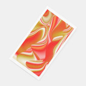 Liebe und Gold Abstrakt 3D Rainbowart Serviette (Ecke)