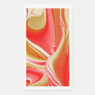 Liebe und Gold Abstrakt 3D Rainbowart Serviette