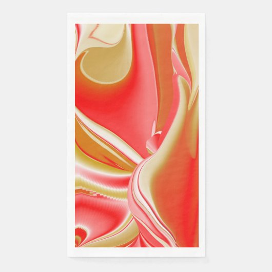 Liebe und Gold Abstrakt 3D Rainbowart Serviette (Vorderseite)