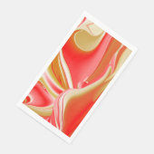 Liebe und Gold Abstrakt 3D Rainbowart Serviette (Ecke)