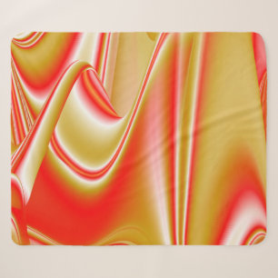 Liebe und Gold Abstrakt 3D Rainbowart Sherpadecke