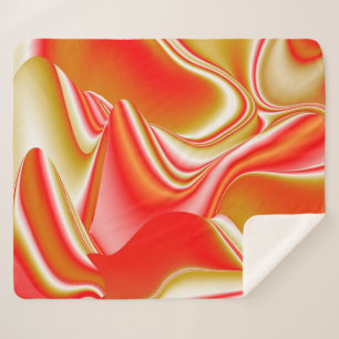 Liebe und Gold Abstrakt 3D Rainbowart Sherpadecke