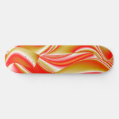 Liebe und Gold Abstrakt 3D Rainbowart Skateboard (Horizontal)