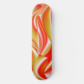 Liebe und Gold Abstrakt 3D Rainbowart Skateboard (Vorderseite)