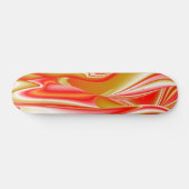 Liebe und Gold Abstrakt 3D Rainbowart Skateboard (Horizontal)