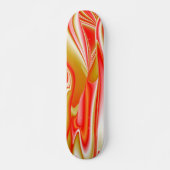 Liebe und Gold Abstrakt 3D Rainbowart Skateboard (Vorne)