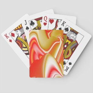 Liebe und Gold Abstrakt 3D Rainbowart Spielkarten