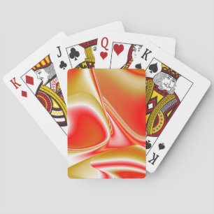 Liebe und Gold Abstrakt 3D Rainbowart Spielkarten
