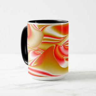 Liebe und Gold Abstrakt 3D Rainbowart Tasse