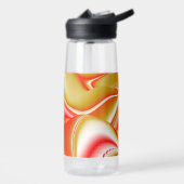 Liebe und Gold Abstrakt 3D Rainbowart Trinkflasche (Links)