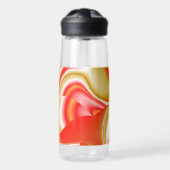 Liebe und Gold Abstrakt 3D Rainbowart Trinkflasche (Vorne)