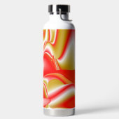 Liebe und Gold Abstrakt 3D Rainbowart Trinkflasche (links)
