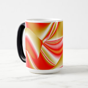 Liebe und Gold Abstrakt 3D Rainbowart Verwandlungstasse