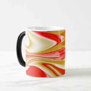 Liebe und Gold Abstrakt 3D Rainbowart Verwandlungstasse