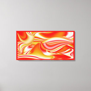 Liebe und Gold Abstrakt 3D Regenbogenkunst Leinwanddruck