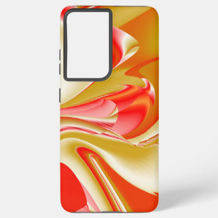 Liebe und Gold Abstrakt 3D Regenbogenkunst Samsung Galaxy Hülle