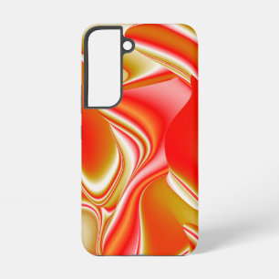 Liebe und Gold Abstrakt 3D Regenbogenkunst Samsung Galaxy Hülle