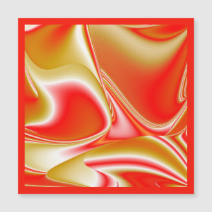 Liebe und Gold Abstrakte 3D-Rainbowart-Magnetkarte Magnetkarte