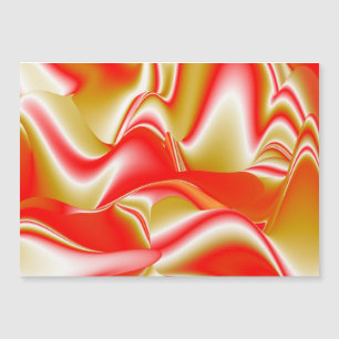 Liebe und Gold Abstrakte 3D-Rainbowart-Magnetkarte Magnetkarte