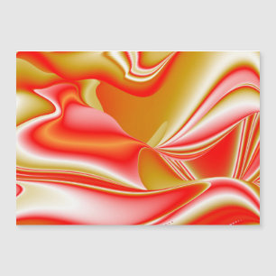 Liebe und Gold Abstrakte 3D-Rainbowart-Magnetkarte Magnetkarte