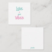 Liebe und gute Personalisierte Lebensformen Mitteilungskarte (Vorne/Hinten)