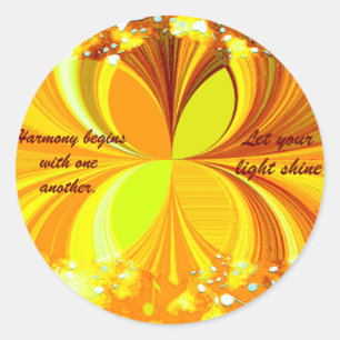 Liebe und Harmonie_ Aufkleber