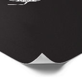 Liebe und Hass-Skull-Poster Poster (Ecke)