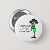 Liebe-und Heirat-Spaß Button (Vorne & Hinten)