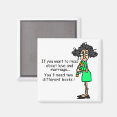 Liebe-und Heirat-Spaß Magnet (Vorderseite/Rückseite)