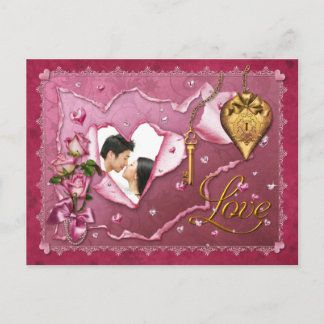 Liebe und Herz - Anpassen Postkarte