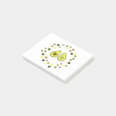 Liebe und Herz Avocados Post-it Klebezettel (angewinkelt)