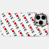 LIEBE und Herz Case-Mate iPhone Hülle (Rückseite (Horizontal))