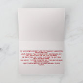 Liebe und Herz Feiertagskarte (Innenseite)