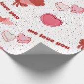 Liebe und Herz Geschenkpapier (Ecke)