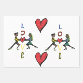 Liebe und Herz Geschenkpapier Set (Vorderseite 3)