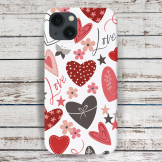 Liebe und Herz in Rosa und Blau Case-Mate iPhone Hülle