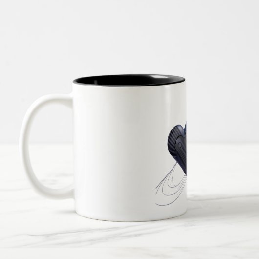 Liebe und Herz Kaffee Tasse (Links)
