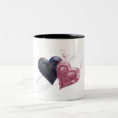 Liebe und Herz Kaffee Tasse (Mittel)