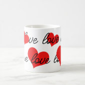 Liebe und Herz Kaffeetasse (Mittel)