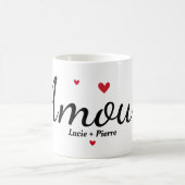 Liebe und Herz Kaffeetasse (Mittel)