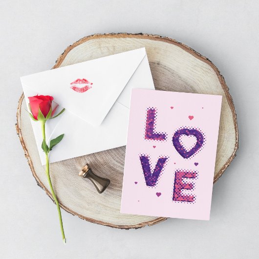 Liebe und Herz Karte