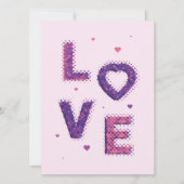 Liebe und Herz Karte (Vorderseite)